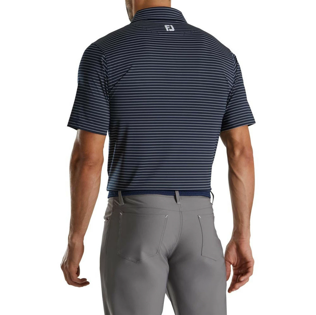 FootJoy Lisle Classic Pencil Stripe Polo 16 FootJoy Lisle Classic Pencil Stripe Polo - Image 14