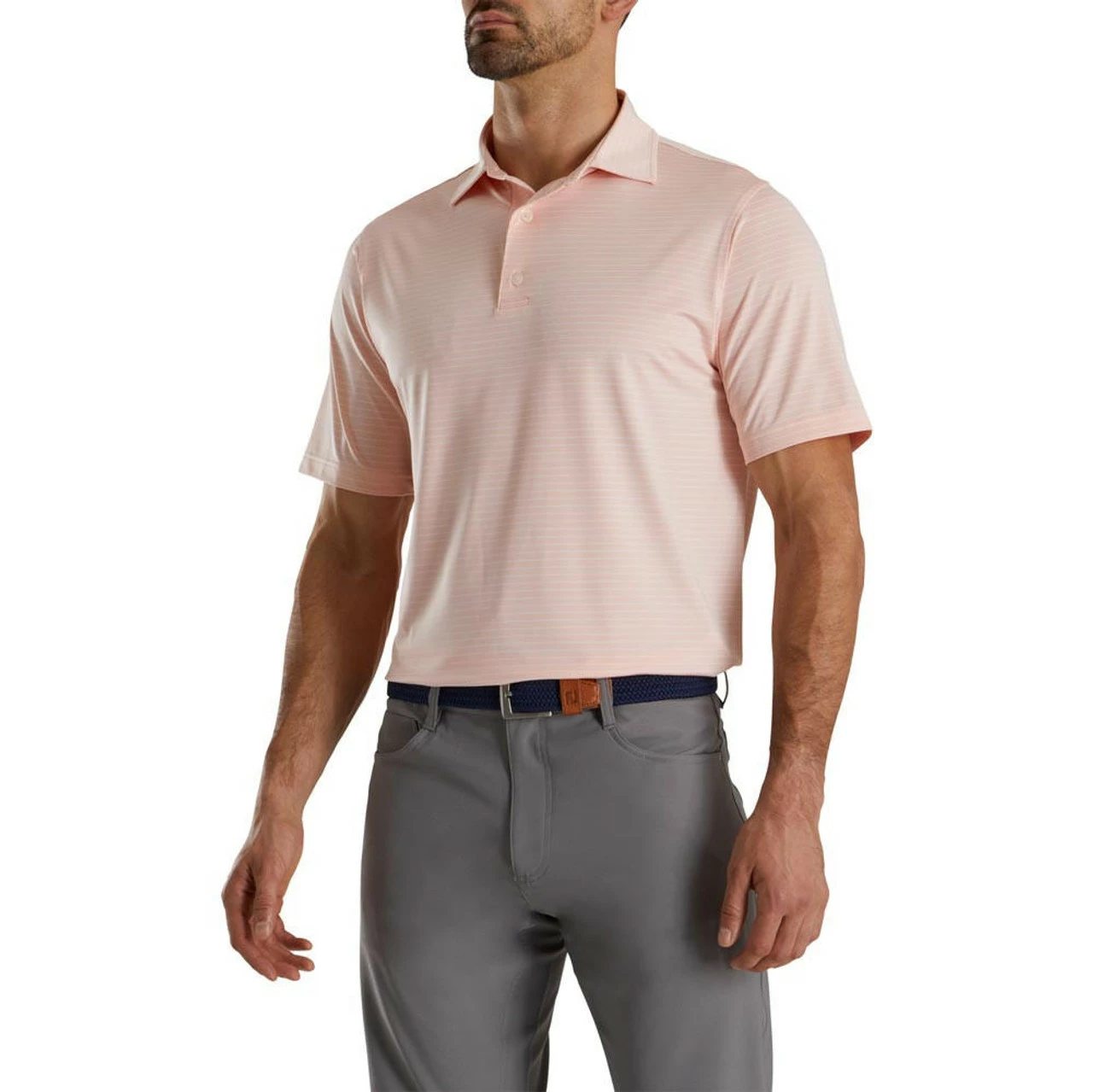 FootJoy Lisle Classic Pencil Stripe Polo 23 FootJoy Lisle Classic Pencil Stripe Polo - Image 21