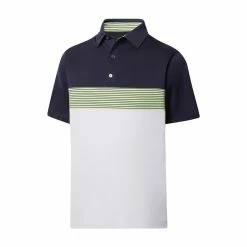 FootJoy Lisle Color Block Self Collar Polo 20 FootJoy Lisle Color Block Self Collar Polo -Shoes Sales Shop footjoy lisle color block self collar polo navy white sage 01 67280.1676588922