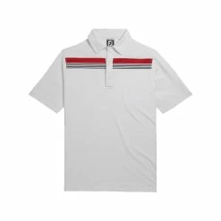 FootJoy Lisle Engineered Chest Band Self Collar Polo - Athletic Fit -Shoes Sales Shop footjoy lisle engineered chest band self collar polo athletic fit white 01 34143.1632408768