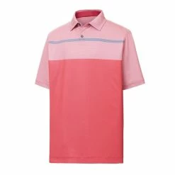FootJoy Lisle Engineered Pinstripe Self Collar Polo