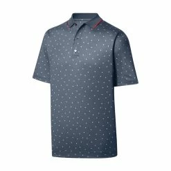 FootJoy Lisle Push Play Print Knit Collar Polo 7 FootJoy Lisle Push Play Print Knit Collar Polo -Shoes Sales Shop footjoy lisle push play print knit collar polo graphite white 01 80028.1648733202