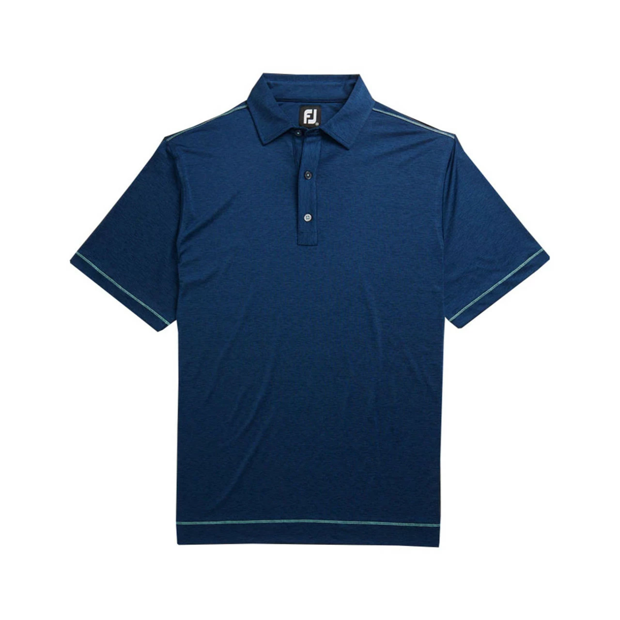 FootJoy Lisle Space Dye Microstripe Self Collar Polo 5 FootJoy Lisle Space Dye Microstripe Self Collar Polo - Image 3