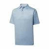 FootJoy Lisle ZigZag Print Self Collar Polo -Shoes Sales Shop footjoy lisle zigzag print self collar polo dove grey white 01 28144.1651501370
