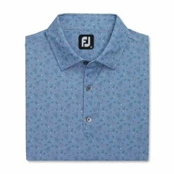 FootJoy Mini Floral Print Lisle Self Collar Polo 13 FootJoy Mini Floral Print Lisle Self Collar Polo -Shoes Sales Shop footjoy mini floral print lisle self collar polo denim dusty purple azure 04 65445.1673907382