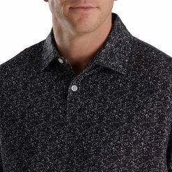 FootJoy Paint Splatter Print Lisle Self Collar Polo 12 FootJoy Paint Splatter Print Lisle Self Collar Polo -Shoes Sales Shop footjoy paint splatter print lisle self collar polo black white 03 70852.1673904902