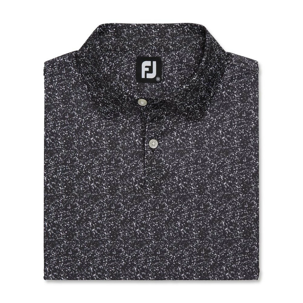 FootJoy Paint Splatter Print Lisle Self Collar Polo 6 FootJoy Paint Splatter Print Lisle Self Collar Polo - Image 4