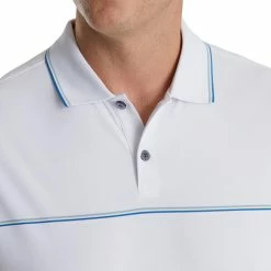 FootJoy Small Details Stretch Pique Knit Collar Polo -Shoes Sales Shop footjoy small details stretch pique knit collar polo white 03 10393.1673900420