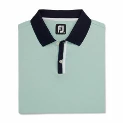 FootJoy Solid Stretch Pique With Stripe Placket Knit Collar Polo 13 FootJoy Solid Stretch Pique With Stripe Placket Knit Collar Polo -Shoes Sales Shop footjoy solid stretch pique with stripe placket knit collar polo sage 04 59736.1673904879