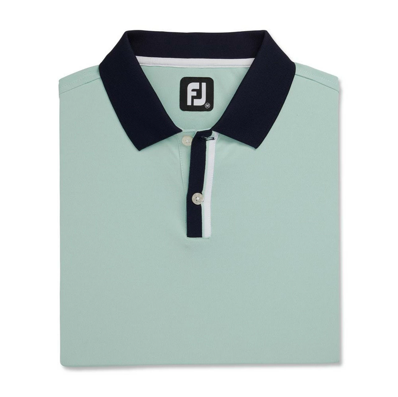 FootJoy Solid Stretch Pique With Stripe Placket Knit Collar Polo 6 FootJoy Solid Stretch Pique With Stripe Placket Knit Collar Polo - Image 4