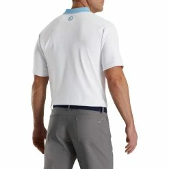 FootJoy Solid Stretch Pique With Stripe Placket Knit Collar Polo 15 FootJoy Solid Stretch Pique With Stripe Placket Knit Collar Polo -Shoes Sales Shop footjoy solid stretch pique with stripe placket knit collar polo white 02 63688.1673902608