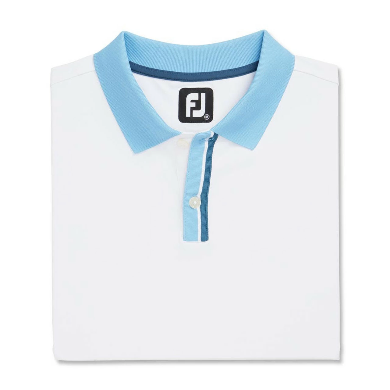 FootJoy Solid Stretch Pique With Stripe Placket Knit Collar Polo 10 FootJoy Solid Stretch Pique With Stripe Placket Knit Collar Polo - Image 8