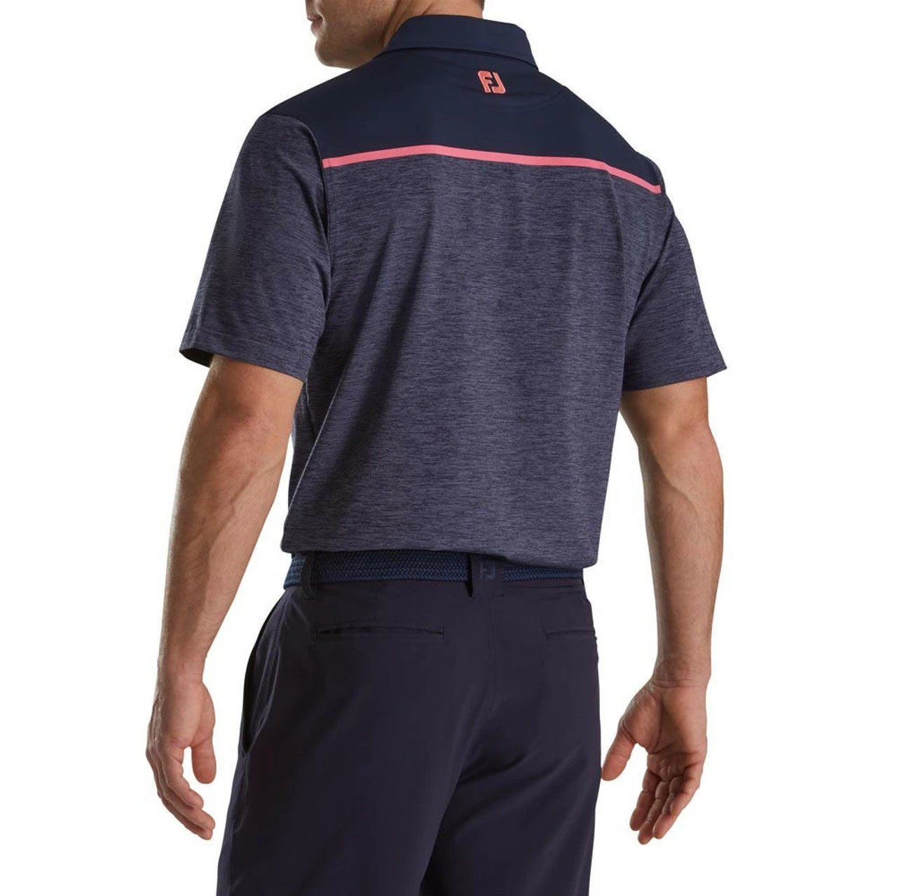 FootJoy Spacedye Block Lisle Self Collar Polo 4 FootJoy Spacedye Block Lisle Self Collar Polo - Image 2