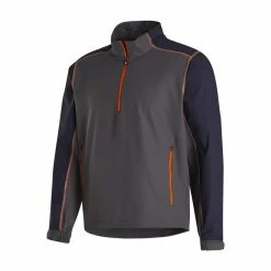 FootJoy Sport Windshirt -Shoes Sales Shop footjoy sport windshirt charcoal navy orange 01 08186.1646236671