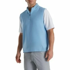 FootJoy Stretch Woven Vest With Knit Accents