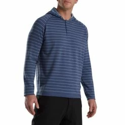 FootJoy Striped Hoodie 18 FootJoy Striped Hoodie -Shoes Sales Shop footjoy striped hoodie bluestone denim 01 84858.1673900403