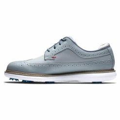 FootJoy Men's Traditions Golf Shoes 99 FootJoy Men's Traditions Golf Shoes -Shoes Sales Shop footjoy traditions golf shoes gray navy red 02 20409.1668608820