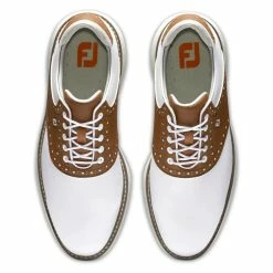 FootJoy Men's Traditions Golf Shoes 82 FootJoy Men's Traditions Golf Shoes -Shoes Sales Shop footjoy traditions golf shoes white brown gray 03 68221.1636977357