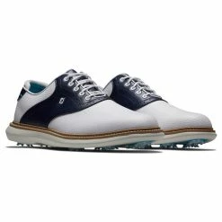 FootJoy Men's Traditions Saddle Golf Shoes -Shoes Sales Shop footjoy traditions saddle golf shoes white navy 05 61686.1676591112