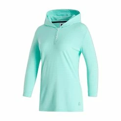 FootJoy Women's 3/4 Sleeve Pinstripe Hoodie 22 FootJoy Women's 3/4 Sleeve Pinstripe Hoodie -Shoes Sales Shop footjoy womens 3 4 sleeve pinstripe hoodie aquamarine 01 58842.1633109315