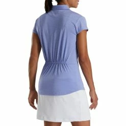 FootJoy Women's Cap Sleeve Tonal Stripe Polo 15 FootJoy Women's Cap Sleeve Tonal Stripe Polo -Shoes Sales Shop footjoy womens cap sleeve tonal stripe polo violet 02 81407.1673907046
