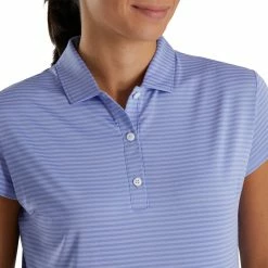 FootJoy Women's Cap Sleeve Tonal Stripe Polo 16 FootJoy Women's Cap Sleeve Tonal Stripe Polo -Shoes Sales Shop footjoy womens cap sleeve tonal stripe polo violet 03 58572.1673899417