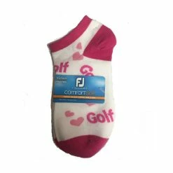 FootJoy Women's ComfortSof Low Cut Heart Print Fashion Sock -Shoes Sales Shop footjoy womens comfortsof low cut heart print fashion sock white pink 01 28340.1671656279