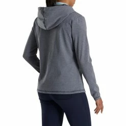 FootJoy Women's Full-Zip Hoodie 23 FootJoy Women's Full-Zip Hoodie -Shoes Sales Shop footjoy womens full zip hoodie navy heather 03 94473.1676593617