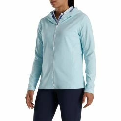 FootJoy Women's Full-Zip Hoodie 28 FootJoy Women's Full-Zip Hoodie -Shoes Sales Shop footjoy womens full zip hoodie sky heather 02 94929.1676583406