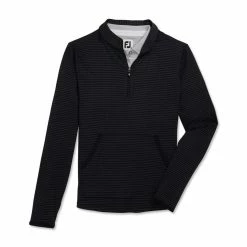 FootJoy Women's Half-Zip Tonal Stripe Mid-Layer