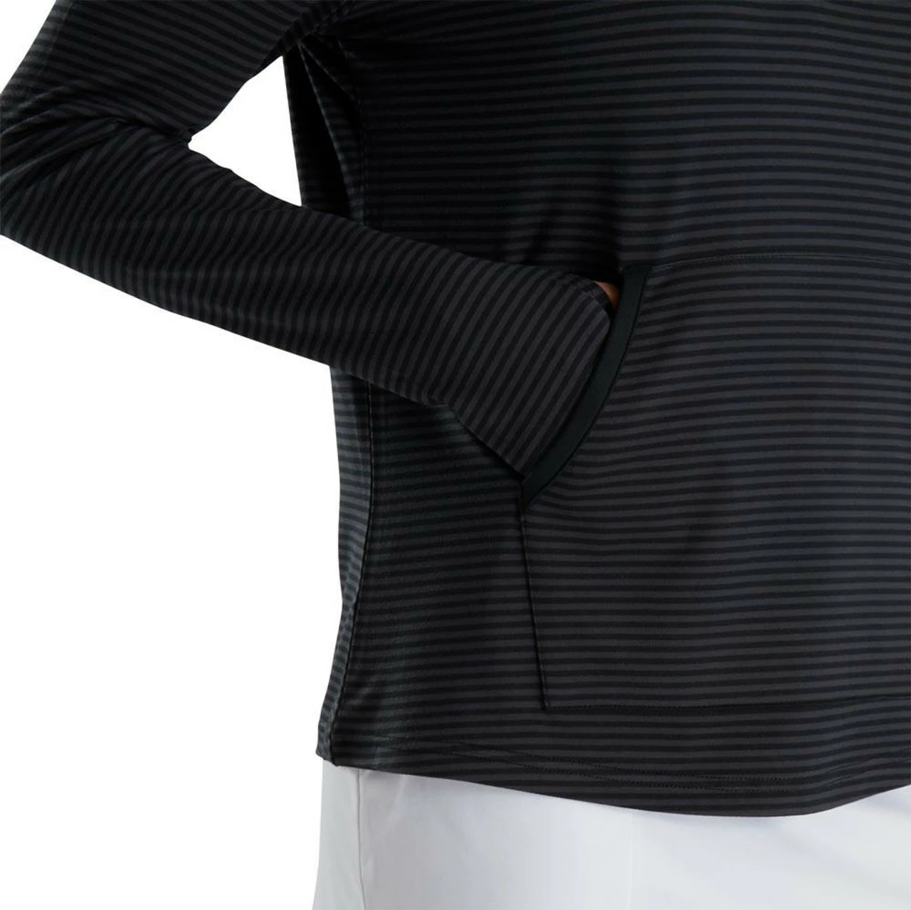 FootJoy Women's Half-Zip Tonal Stripe Mid-Layer 10 FootJoy Women's Half-Zip Tonal Stripe Mid-Layer - Image 8