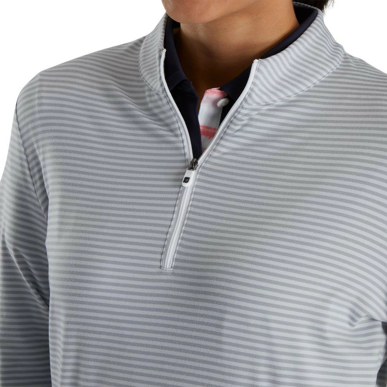 FootJoy Women's Half-Zip Tonal Stripe Mid-Layer 25 FootJoy Women's Half-Zip Tonal Stripe Mid-Layer - Image 23