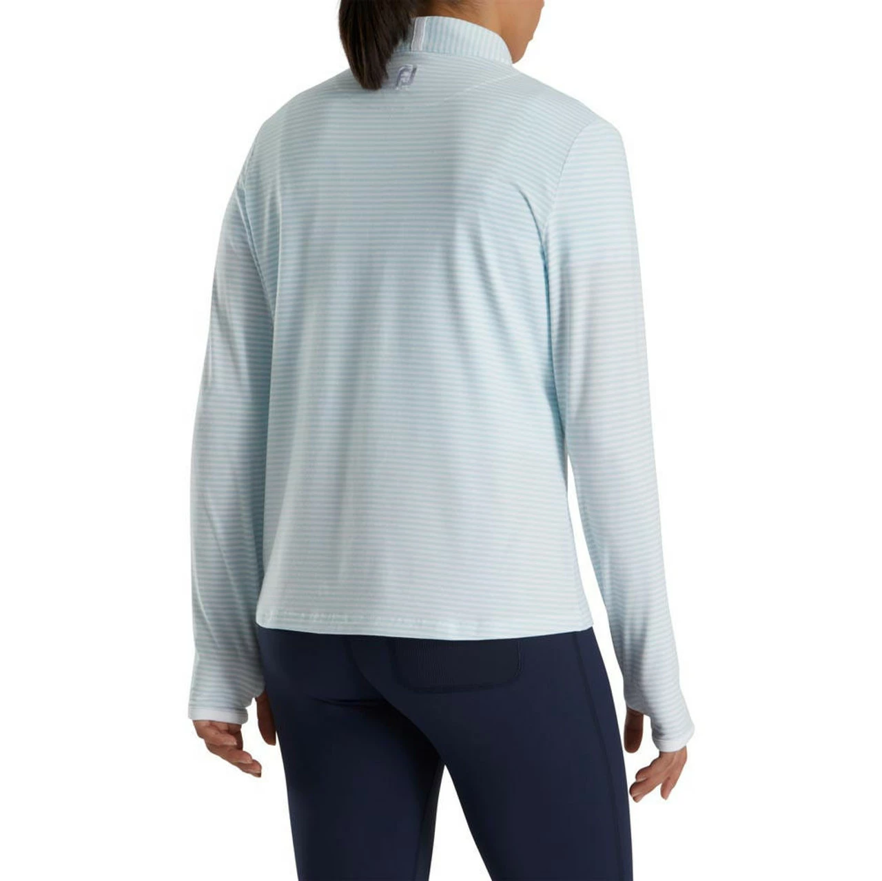 FootJoy Women's Half-Zip Tonal Stripe Mid-Layer 32 FootJoy Women's Half-Zip Tonal Stripe Mid-Layer - Image 30