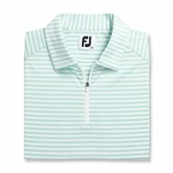 FootJoy Women's Heather Stripe Polo 21 FootJoy Women's Heather Stripe Polo -Shoes Sales Shop footjoy womens heather stripe polo aquamarine 05 94232.1631901194
