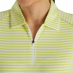 FootJoy Women's Heather Stripe Polo 30 FootJoy Women's Heather Stripe Polo -Shoes Sales Shop footjoy womens heather stripe polo citrus 04 19865.1631901195