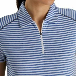 FootJoy Women's Heather Stripe Polo 25 FootJoy Women's Heather Stripe Polo -Shoes Sales Shop footjoy womens heather stripe polo cobalt 04 21695.1631901195