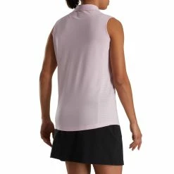 FootJoy Women's Open Placket Sleeveless Polo -Shoes Sales Shop footjoy womens open placket sleeveless polo pink 02 09981.1673285466