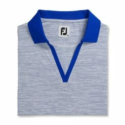 FootJoy Women's Open Placket Space Dye Polo 21 FootJoy Women's Open Placket Space Dye Polo -Shoes Sales Shop footjoy womens open placket space dye polo white cobalt 05 38174.1631902167