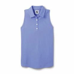 FootJoy Women's Ribbed Sleeveless Polo -Shoes Sales Shop footjoy womens ribbed sleeveless polo violet 01 59834.1676591555