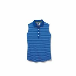 FootJoy Women's Sleeveless Pinstripe Polo