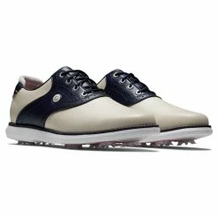 FootJoy Women's Traditions Saddle Golf Shoes -Shoes Sales Shop footjoy womens traditions saddle golf shoes cream navy 05 33244.1676596396