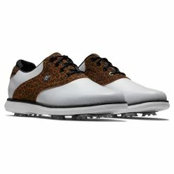 FootJoy Women's Traditions Saddle Golf Shoes -Shoes Sales Shop footjoy womens traditions saddle golf shoes leopard 05 98412.1676589173