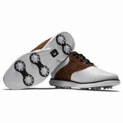 FootJoy Women's Traditions Saddle Golf Shoes -Shoes Sales Shop footjoy womens traditions saddle golf shoes leopard 06 30836.1676596750