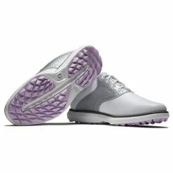 FootJoy Women's Traditions Spikeless Golf Shoes 37 FootJoy Women's Traditions Spikeless Golf Shoes -Shoes Sales Shop footjoy womens traditions spikeless golf shoes white silver 06 54553.1676587768