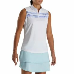 FootJoy Women's Watercolor Block Sleeveless Polo 29 FootJoy Women's Watercolor Block Sleeveless Polo -Shoes Sales Shop footjoy womens watercolor block sleeveless polo white violet 02 43612.1676590005