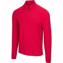 Greg Norman Heathered 1/4 Zip Mock -Shoes Sales Shop greg norman heathered 1 4 zip mock british red heather 01 25359.1632774996