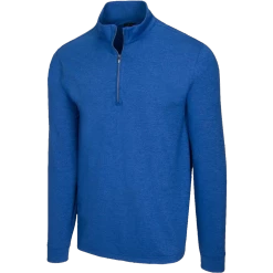 Greg Norman Heathered 1/4 Zip Mock -Shoes Sales Shop greg norman heathered 1 4 zip mock indigo heather 01 64047.1632775037