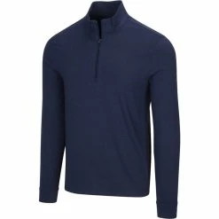 Greg Norman Heathered 1/4 Zip Mock -Shoes Sales Shop greg norman heathered 1 4 zip mock navy heather 01 51028.1632774996