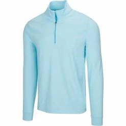 Greg Norman Heathered 1/4 Zip Mock -Shoes Sales Shop greg norman heathered 1 4 zip mock seaside blue heather 01 64203.1632775036