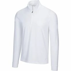 Greg Norman Heathered 1/4 Zip Mock -Shoes Sales Shop greg norman heathered 1 4 zip mock white 01 42486.1632774996